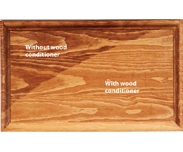 Along with sanding, sealers, and conditioners make a monumental difference in softwoods, but also improve the finsh of hardwoods as well.