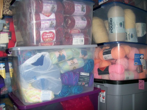 Storage of All That Yarn you might need for a project.