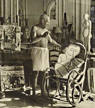 Picasso with his favorite chair