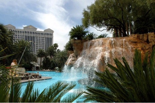 The pool at the Mirage