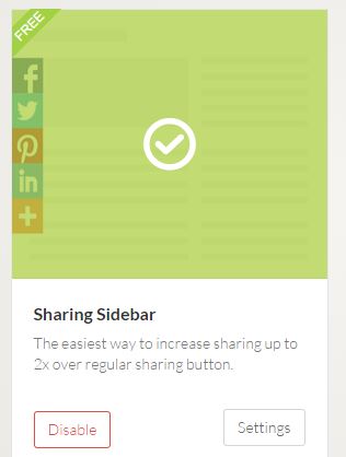 Choose "Sharing Sidebar."