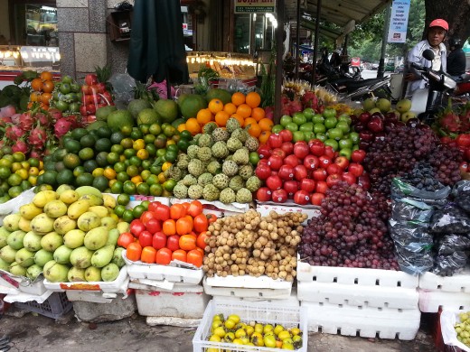 Tropical fruits at Han Market