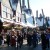 Fans enjoying the sights and sounds of Hogsmeade. Notice how many people are drinking Butterbeers! :) Fans enjoying the sights and sounds of Hogsmeade. Notice how many people are drinking Butterbeers! :)