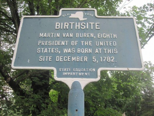 Van Buren birthplace marker.