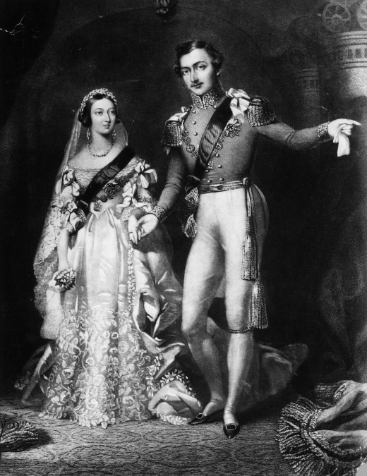 "Wedding of Queen Victoria and Prince Albert" by Engraved by S Reynolds after F Lock [Public domain],