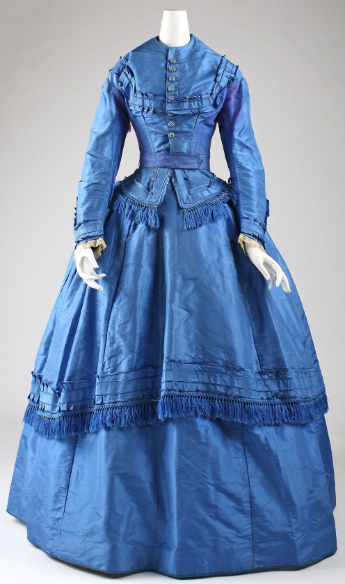 1871 American Wedding ensemble. Gift of Mrs. Sheldon M. Monroe, 1956