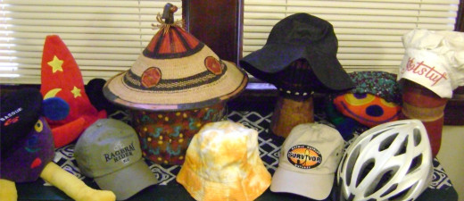 A small collection of the hats I use to take on a variety of roles to complete tasks...can you figure out which hat goes with what?