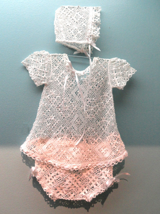 Fabulous cotton lace baby dress