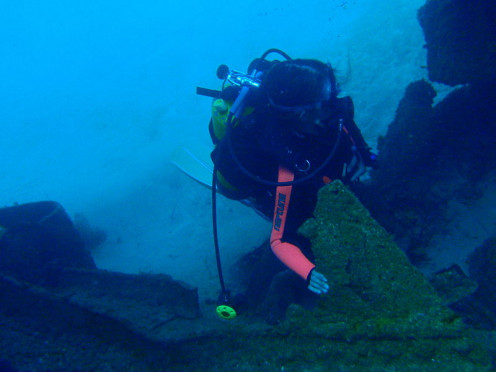 An Underwater Wreck.