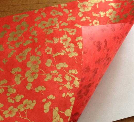 This gorgeous sheet of hand made paper 