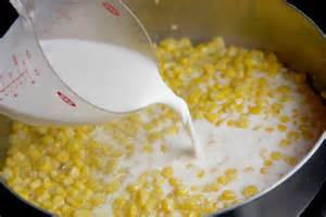 Add blended corn mix, remaining corn and milk and potatoes to pot with onions.
