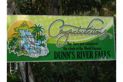 My reward for having completed the Dunns River Falls climb