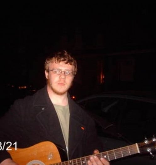 At 18 years old I was rarely seen without a guitar.