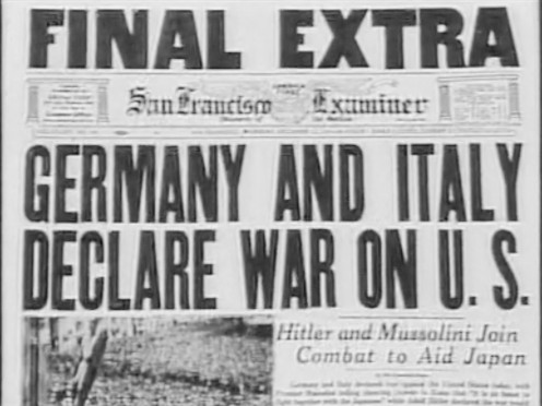 Image result for Germany declares war on US 1941