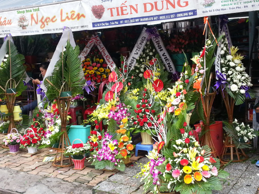 A flower shop outside Han Market