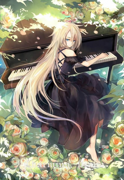 The piano calls to her, "release my music".