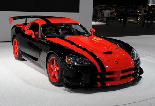 2015 Dodge Viper TA 2.0 Red & Black with Spoiler