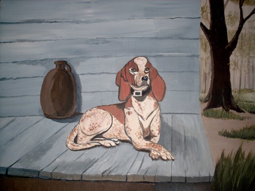 On the porch back home...