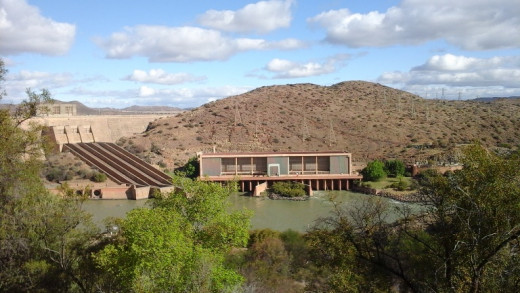 Power station at Gariep Dam, Orange Free State, South Africa 