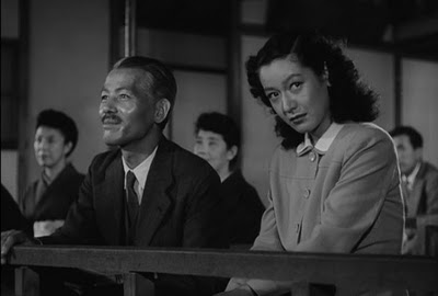 Chishu Ryu and Setsuko Hara in Ozu's Late Spring (the Noh scene) (1949)