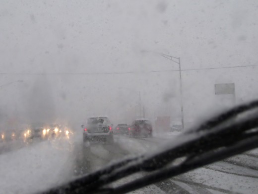 Driving On A Snowy Day