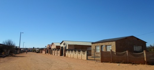 A street in the township Jouberton, Klerksdorp 