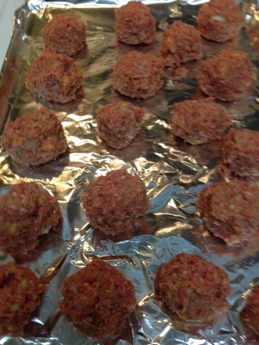 Sear Meatballs at 450 degrees for 10 min