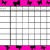 Pink and black butterfly goals chart. Pink and black butterfly goals chart.