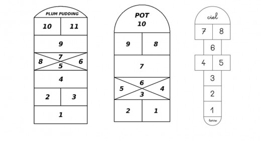 Hopscotch courts