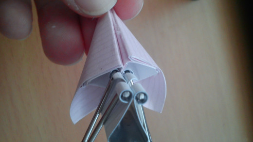 Glue the petals together, hold in place with a clip if necessary.