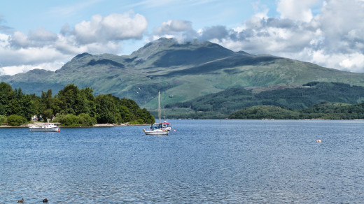 Ben Lomond above Loch Lomond