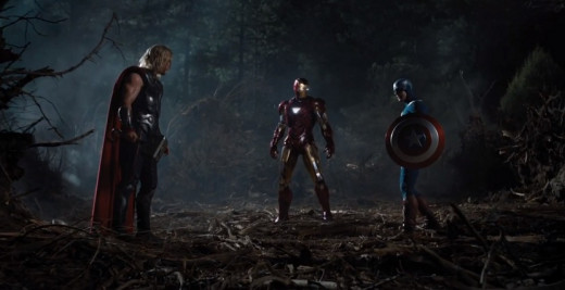 "Standing on the deck were Iron Man, Thor, and Captain America."