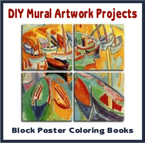 How to make art murals from coloring pages or projected drawings.