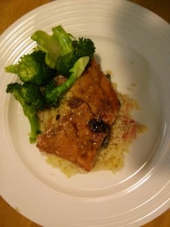 Maple Syrup Pan Fried Salmon