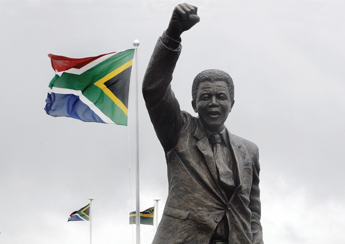 Nelson Mandela's monument at the Drakenstein Correctional Centre, Paarl, South Africa 