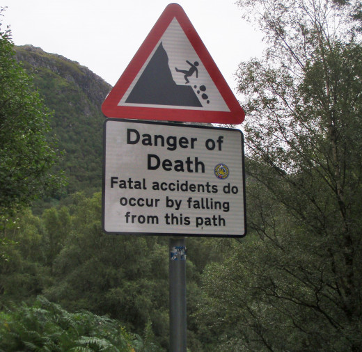 The bottom of Glen Nevis.