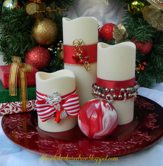 Christmas Candle Decorating Ideas