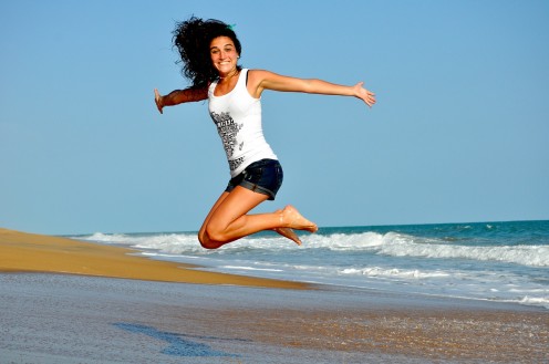 Fit woman: Use aspirin as part of your many efforts to stay young and fit.  