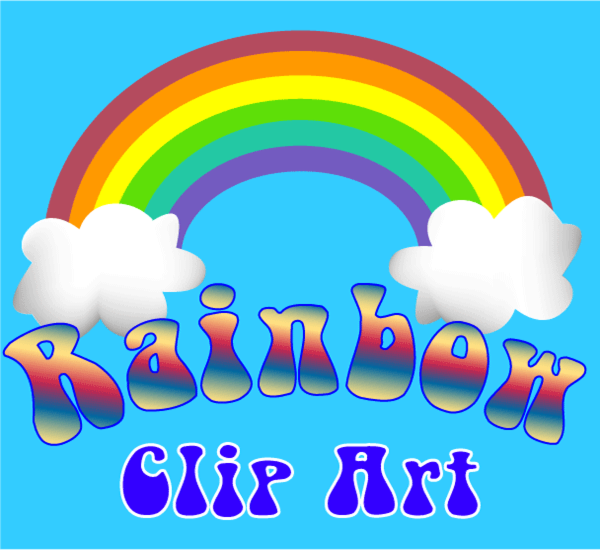 Rainbow clip art for arts and crafts
