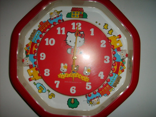 Each hour during daylight hours plays one of an assortment of tunes plays while the train travels around and around. Guarantees a smile every hour. $9.99 - the same clock on eBay was more than $200.  