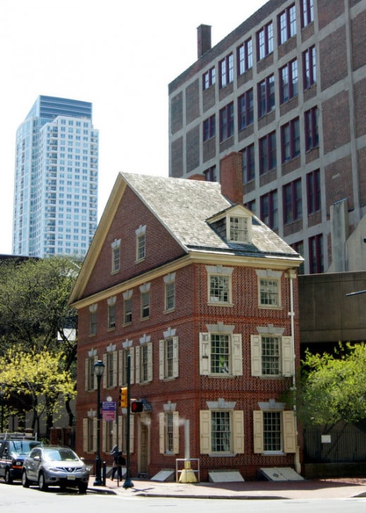 Declaration House (Rebuilt mid 1970s).  Where Thomas Jefferson wrote the Declaration of Independence.