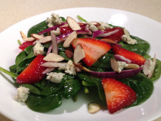 Salad with Strawberries and Gorgonzola