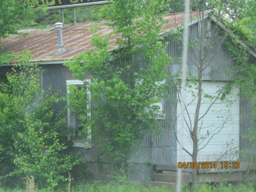 Just an old shed in town that the homeless use to take shelter