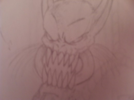 A Demon head drawing.....