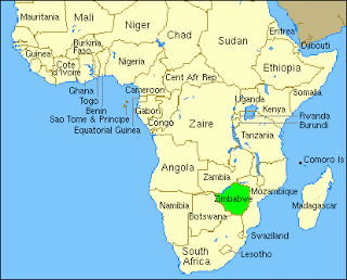 Zimbabwe map
