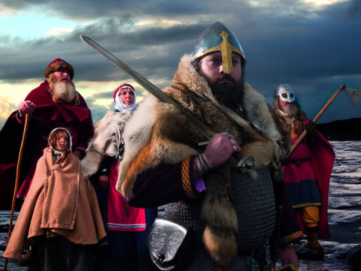 Jorvik settlers began as raiders, then when they liked what they saw they brought their kin - many married locally 
