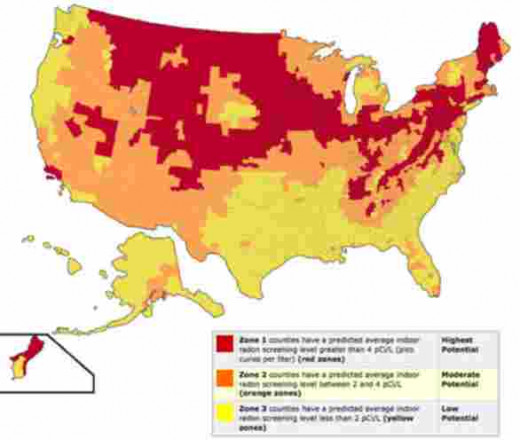 Radon can be found in every state.  Even in lower risk zones, the EPA recommends testing.