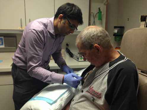 Xofigo Treatment given via a chemo port by Dr. Rau of Florida Hospital