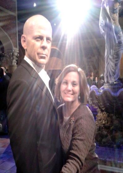 Mingling with Bruce