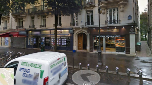 Snapshot of l'avenue Mozart in Paris, France using Google Street View